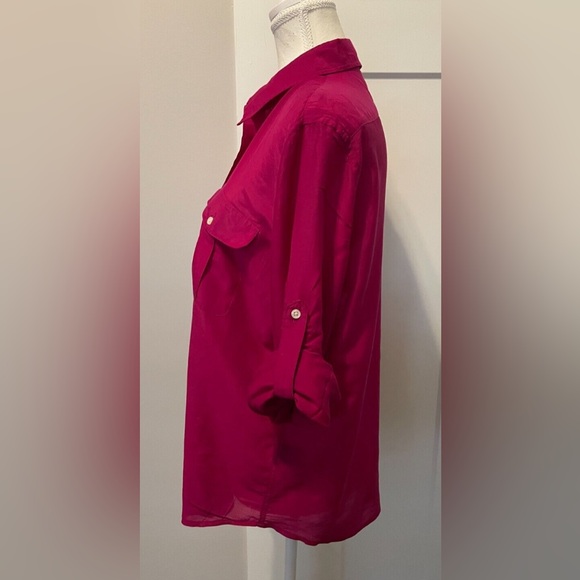 XL Silk Blend Vibrant magenta Lauren by Ralph Lauren - Picture 5 of 7
